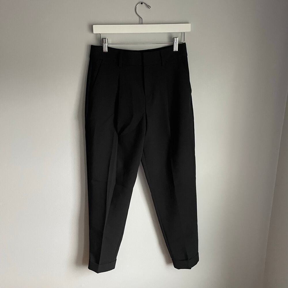 Banana Republic Black Trousers Minimalist Neutral Work Career Office size 0